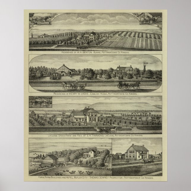 Poster Blaine, Kansas (Devant)