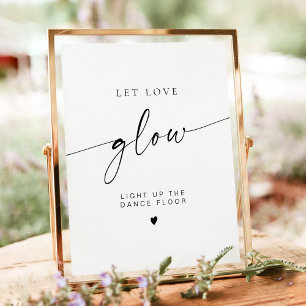Poster BLAIR Minimaliste laisser l'amour Mariage brillant