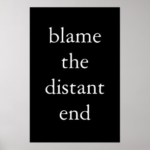Poster blâmer le bout distant