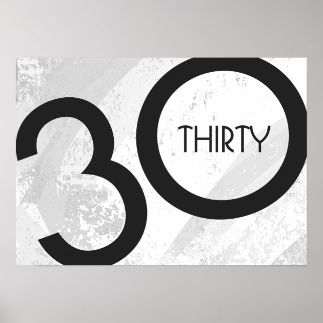 Poster Blanc 30 Décennie Anniversaire (Devant)