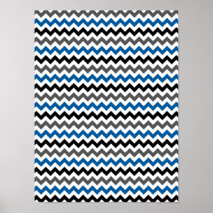 Poster Blanc de noir de gris bleu d'arrière - plan de