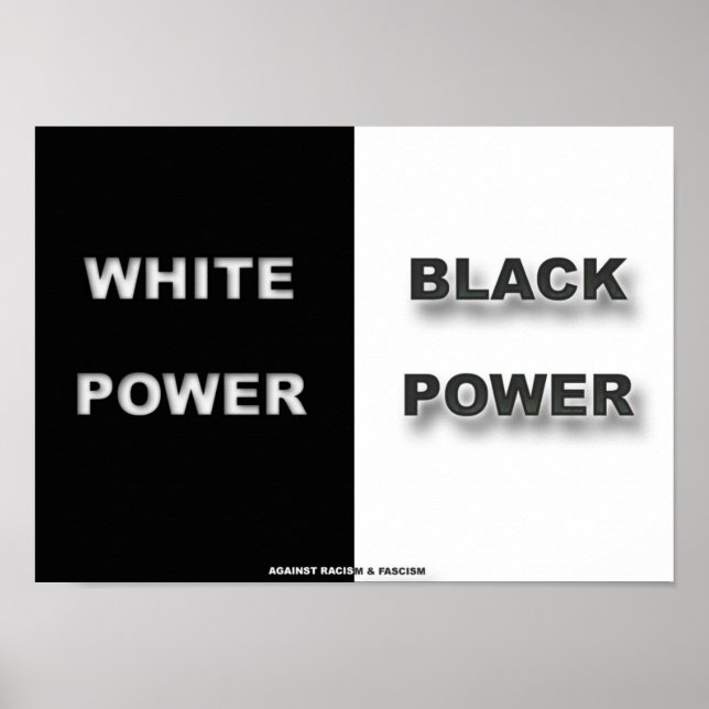 Poster Blanc et noir (Devant)