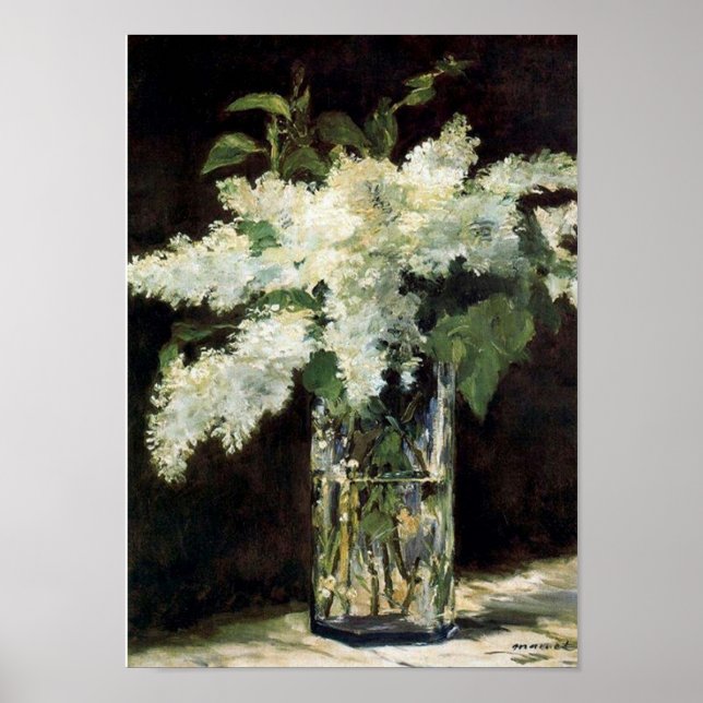 Poster blanc Lilacs (Devant)