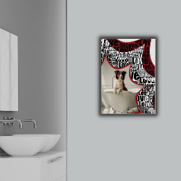 Poster Blanc Noir & Rouge, Entouré D'Amour, Baignade De C