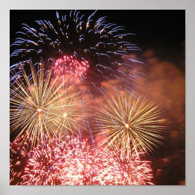 Poster Blanc rouge et Boom (Devant)