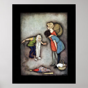 Poster Blanche-Neige & Rose Rouge ~ Contes de Fées ~ Clas