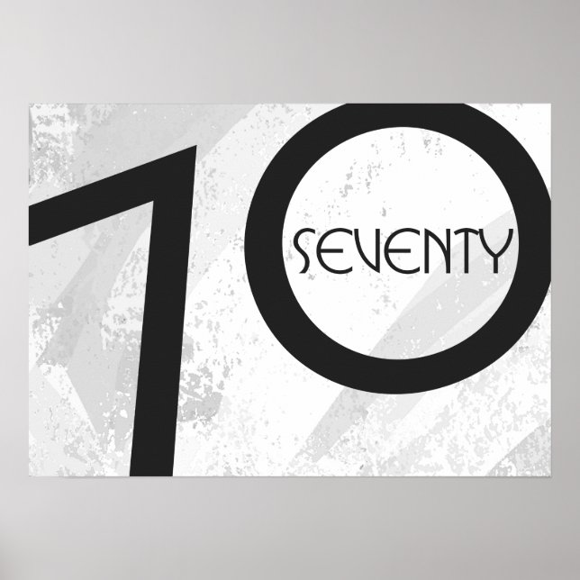 Poster Blancs 70 Anniversaire de la Décennie (Devant)