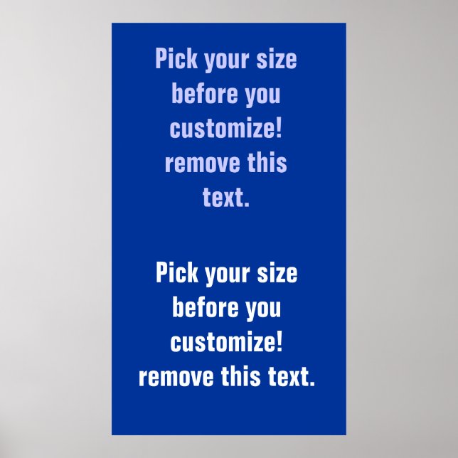 Poster Blancs d'affiche Arrière - plan grand à petit Voir (Devant)