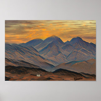 Poster Blaven, île de Skye, Écosse