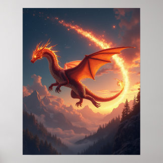Poster Blaze of the Comet Dragon