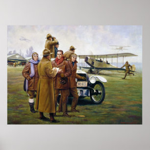 Poster Blazers de traînée dans le ciel par Woodi Ishmael
