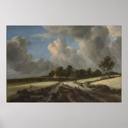 Poster Blé Fields par Jacob van Ruisdael Art Imprimer