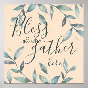 Poster Bless all who gather here
