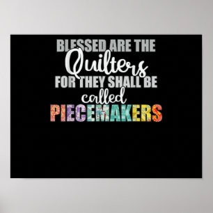Poster Blessé Piecemaker Crochet Team, Couture Quilting