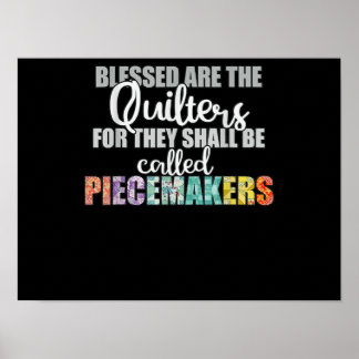 Poster Blessé Piecemaker Crochet Team, Couture Quilting