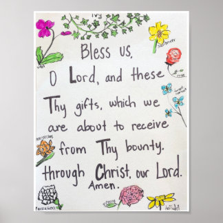 Poster - Blessing before meals