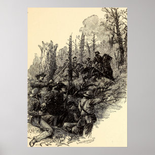 Poster Blessure du général Longstreet