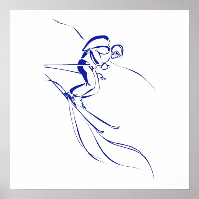Poster Bleu (Devant)