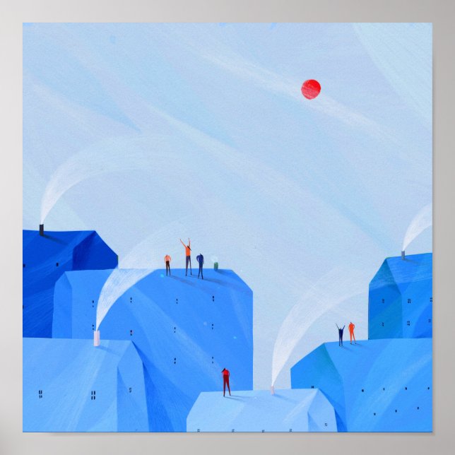 Poster Bleu (Devant)