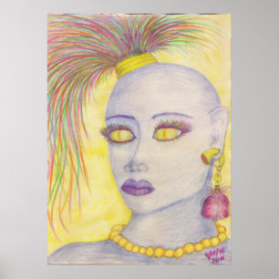 Poster Bleu 3 demi-teinte2