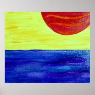 Poster Bleu avec cancer