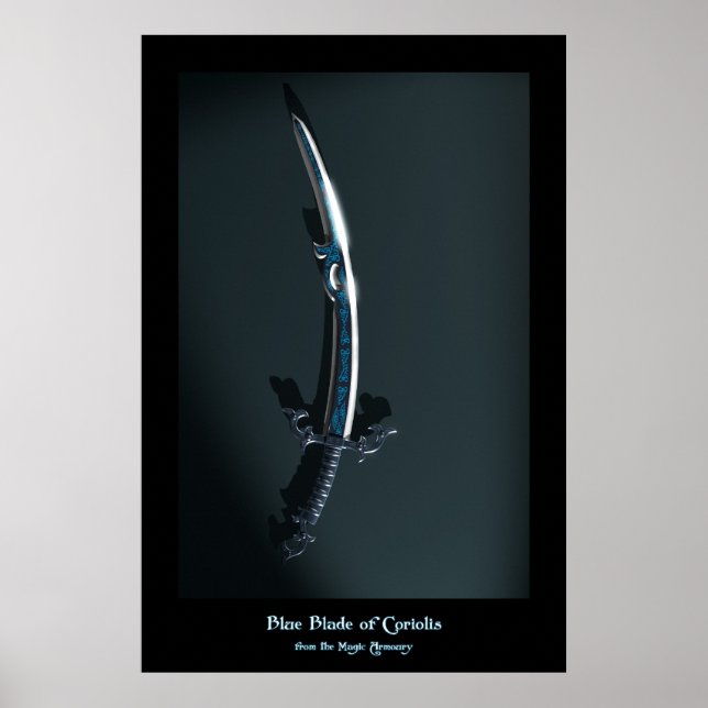 Poster Bleu Balde de Coriolis de l'Armurerie Magique (Devant)