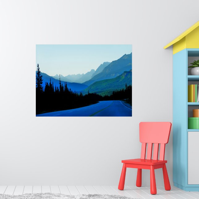 Poster bleu Banff Jasper (Pépinière 1)