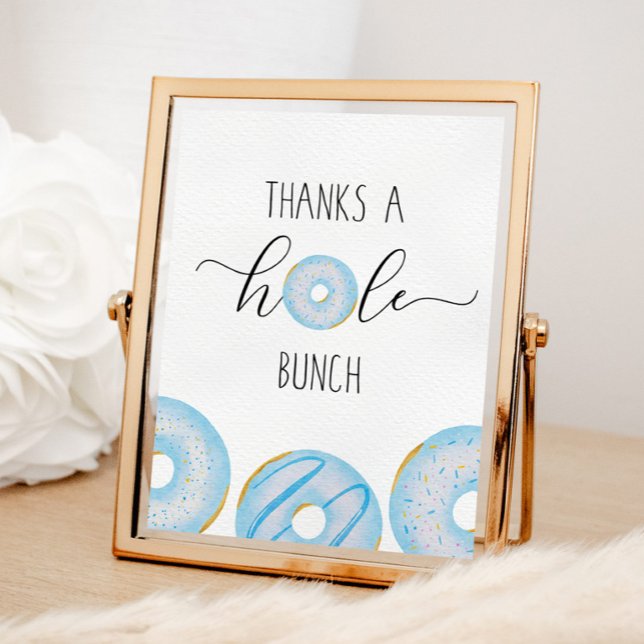 Poster Bleu beigne grâce à un tas de trous (Créateur téléchargé)