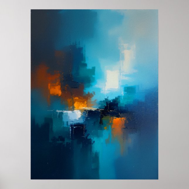 Poster Bleu Brumeux  (Devant)
