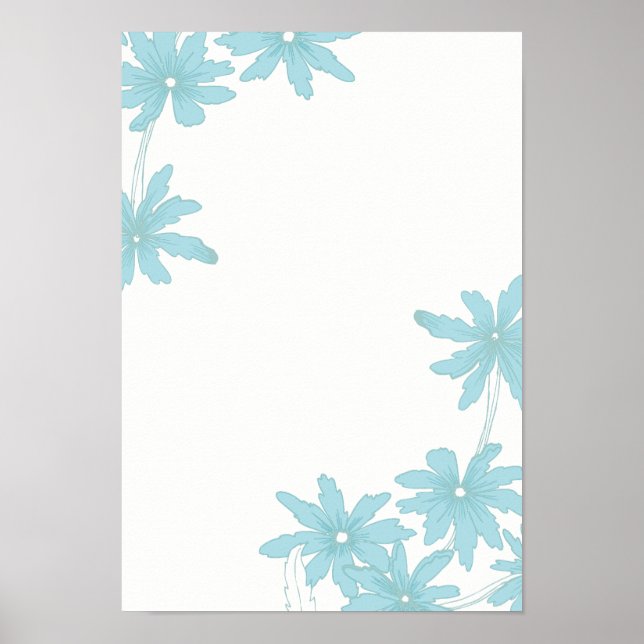Poster Bleu clair (Devant)