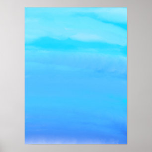 Poster Bleu comme l'art abstrait du ciel