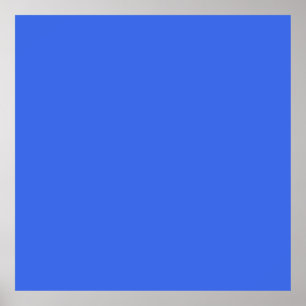 Poster Bleu (couleur solide)