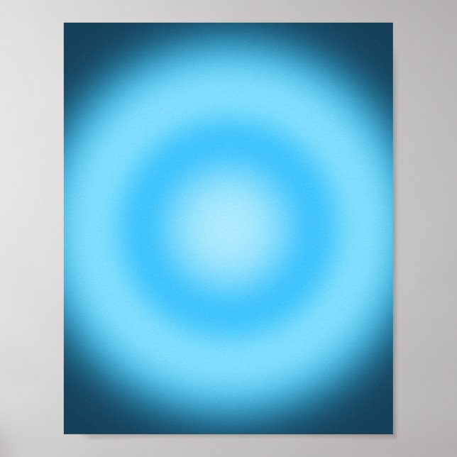 Poster Bleu dégradé (Devant)
