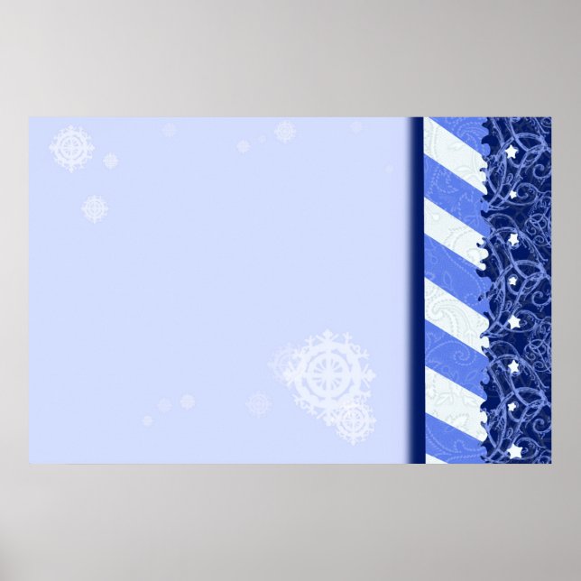 Poster Bleu d'hiver (Devant)