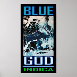POSTER BLEU DIEU INDICA