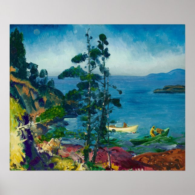 Poster Bleu du soir par George Bellows (1916) (Devant)