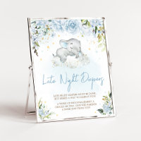 Bleu Flore Eléphant Late Night Diapés