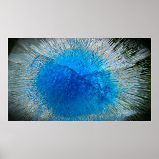Poster Bleu Gelé,