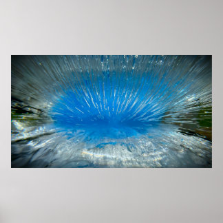 Poster Bleu givré,