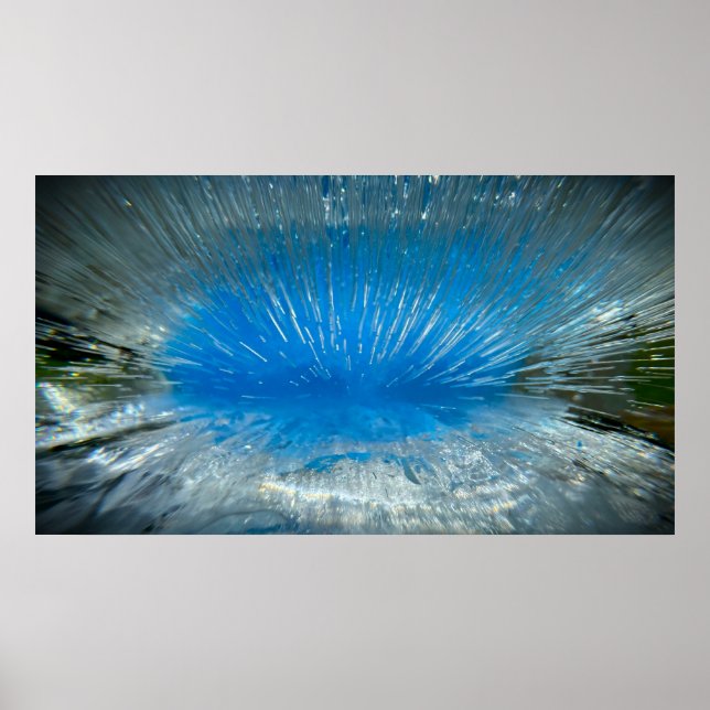Poster Bleu givré,  (Devant)