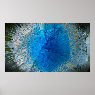 Poster Bleu givré,