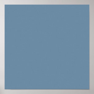 Poster Bleu gris (couleur solide) 