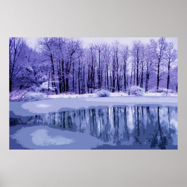 Poster Bleu Hiver (Devant)