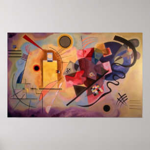 Poster Bleu jaune