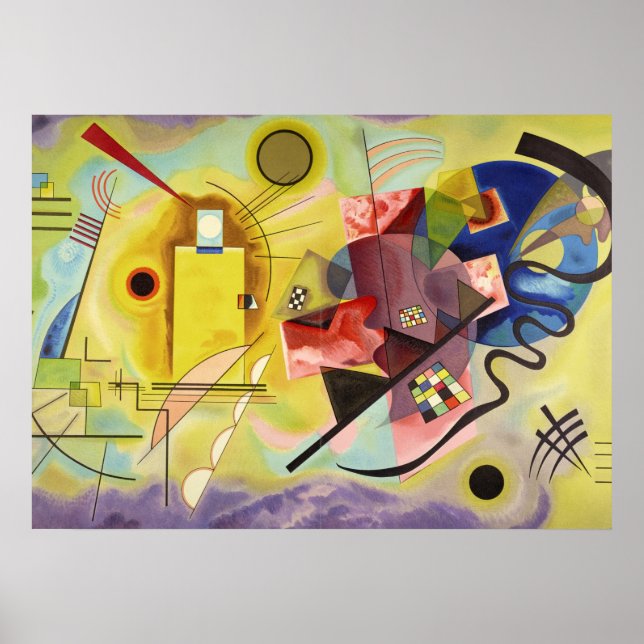 Poster Bleu jaune-rouge, 1925 par Wassily Kandinsky (Devant)