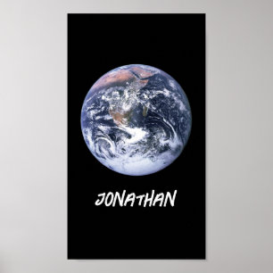 Poster Bleu Marbre Terre Téléphone Fond d'écran
