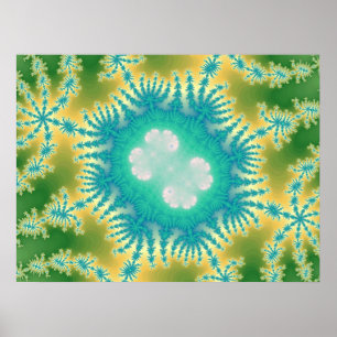 Poster Bleu méduse (Imprimer)