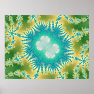 Poster Bleu méduse (Imprimer)