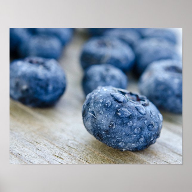 Poster Bleu mûr (Devant)