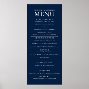 Poster Bleu nuit polaire